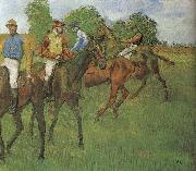 Edgar Degas The horse in the race oil painting on canvas